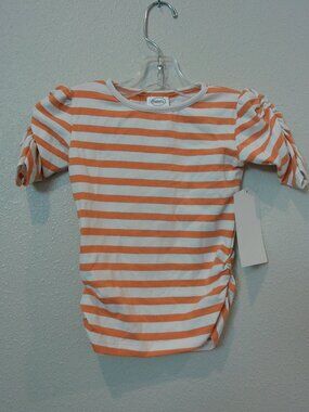 Persnickety top with gathered sleeve
